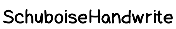SchuboiseHandwrite