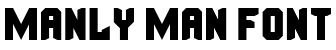 Manly Man Font Font Image