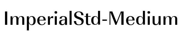 ImperialStd-Medium Font Image