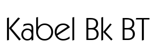 Kabel Bk BT Font Image