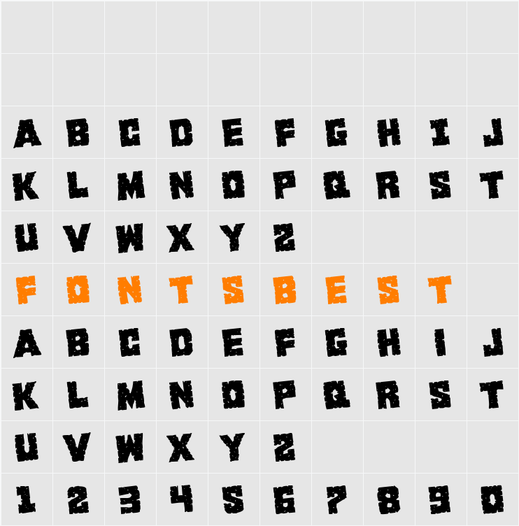 King Commando Rotate Character Map