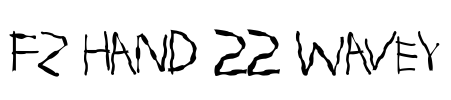 FZ HAND 22 WAVEY Font Image
