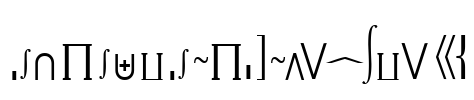 MachadoMathExtensionSSK Font Image