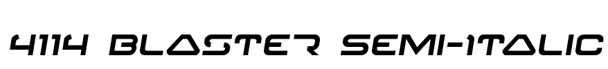 4114 Blaster Semi-Italic