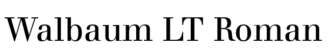 Walbaum LT Roman