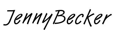 JennyBecker Font Image
