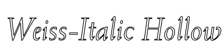 Weiss-Italic Hollow