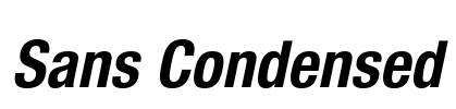 Sans Condensed Font Image