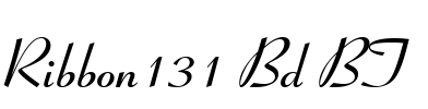 Ribbon131 Bd BT Font Image