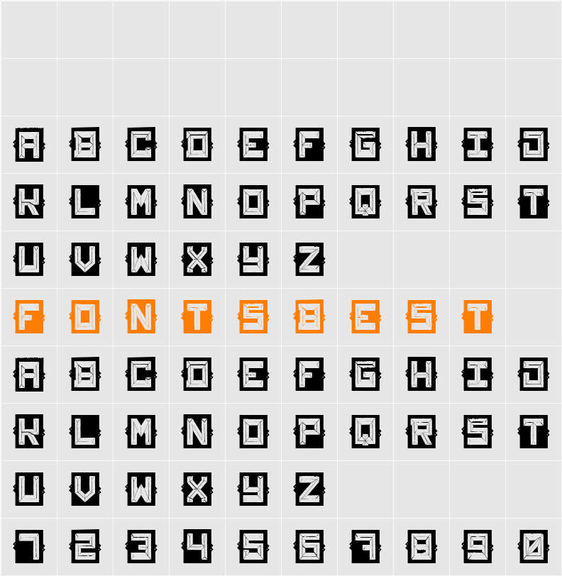 Sea&Turtle Character Map