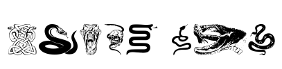 Snake Mix Font Image