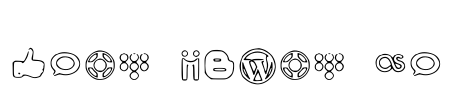 Social Media Icons Font Image
