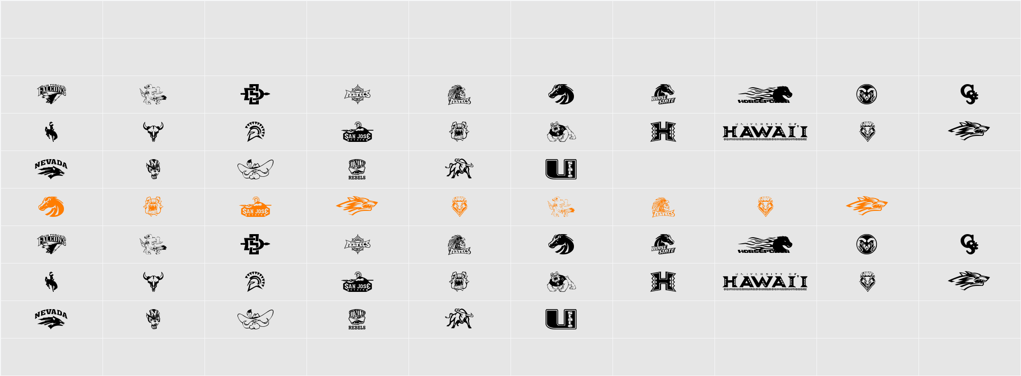 MWC Character Map