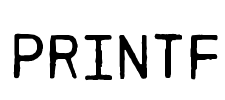 PRINTF Font Image