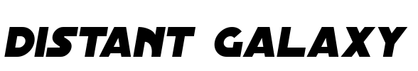 Distant Galaxy Font Image