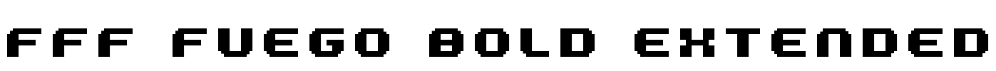 FFF Fuego Bold Extended Font Image