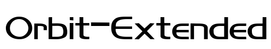 Orbit-Extended Font Image