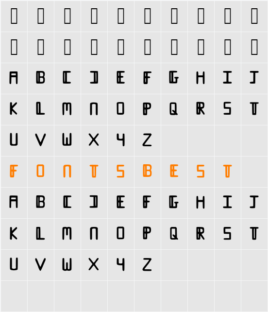 Karabey Character Map