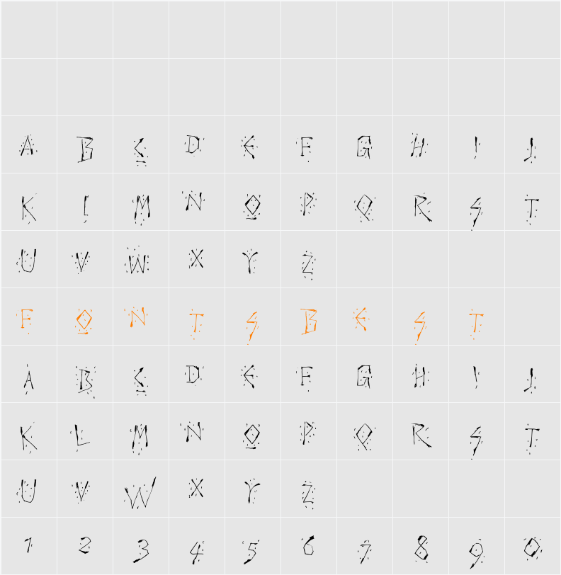 Warlord Character Map