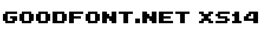 GoodfonT.NET XS14 Font Image
