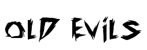 old evils Font Image