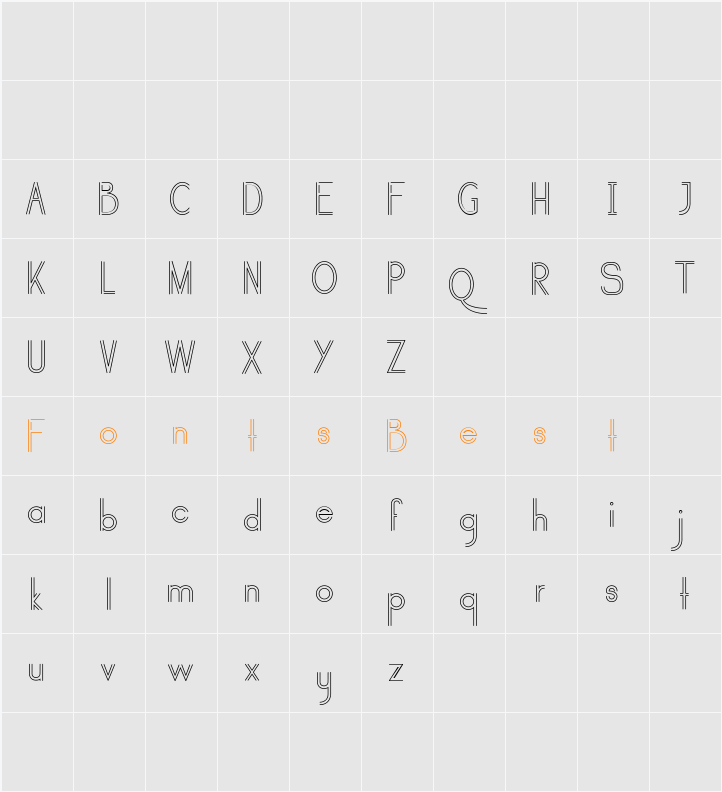 selari Character Map