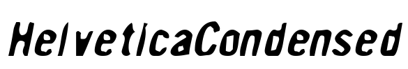 HelveticaCondensed