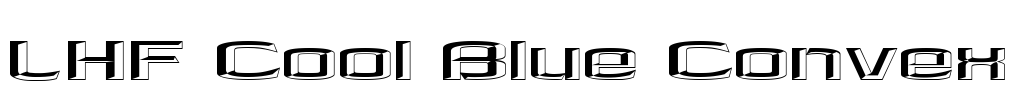 LHF Cool Blue Convex Font Image