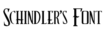 Schindler’s Font
