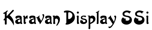 Karavan Display SSi Font Image