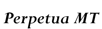 Perpetua MT Font Image
