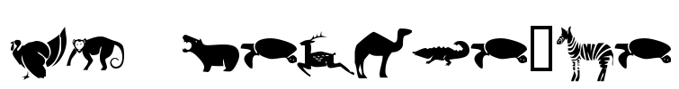 KR Menagerie Font Image