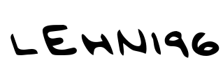 LEHN196 Font Image