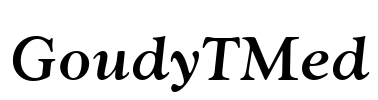 GoudyTMed Font Image