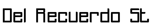 Del Recuerdo St Font Image