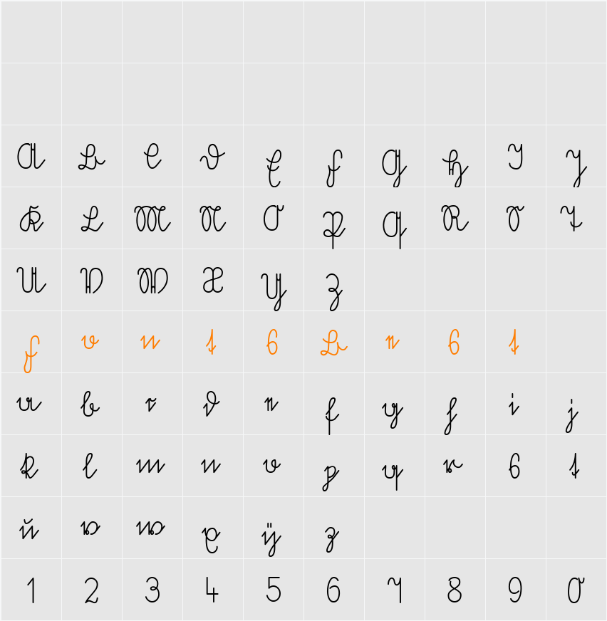 Volk Redis Character Map