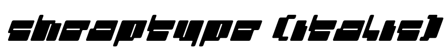 cheaptype (italic) Font Image