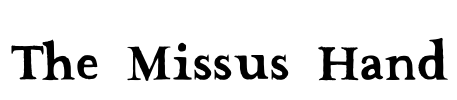 The Missus Hand Font Image