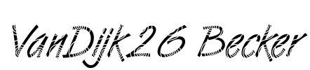 VanDijk26 Becker Font Image