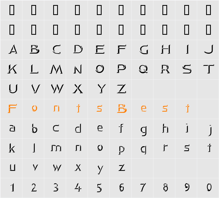 GoldenTicketHighlight Character Map