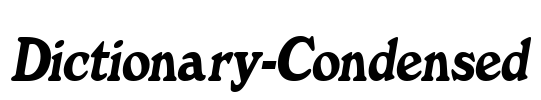 Dictionary-Condensed