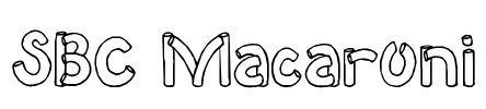 SBC Macaroni Font Image