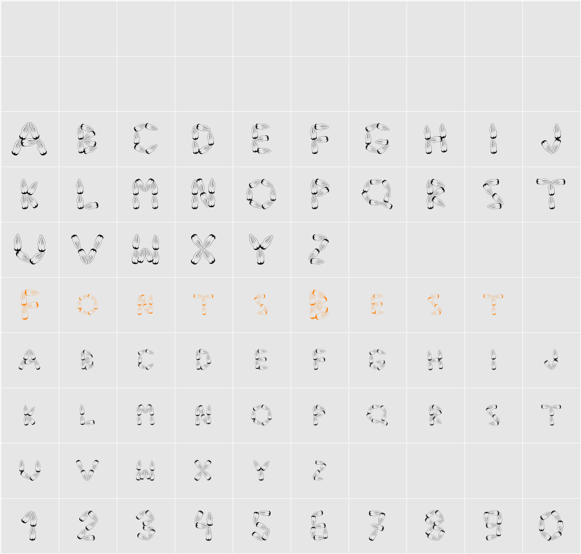 Pinho Character Map