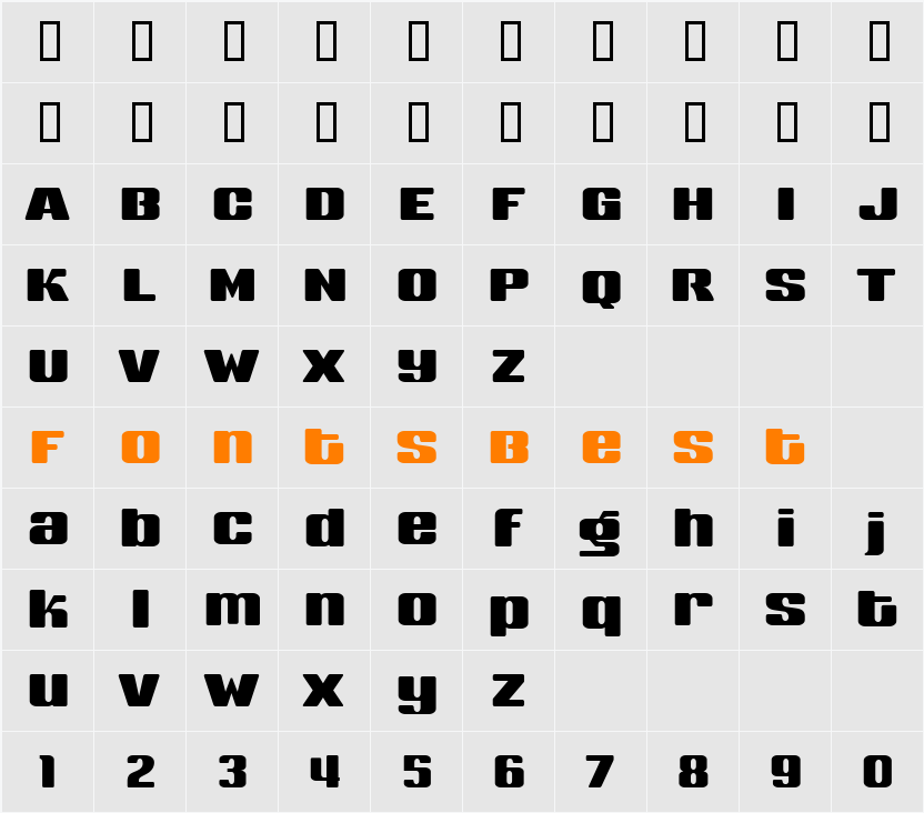Sneakers Medium Biform Character Map