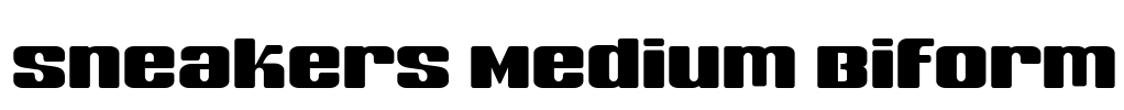 Sneakers Medium Biform Font Image