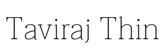 Taviraj Thin Font Image