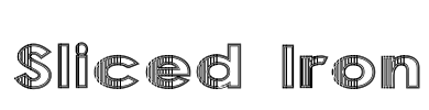 Sliced Iron Font Image