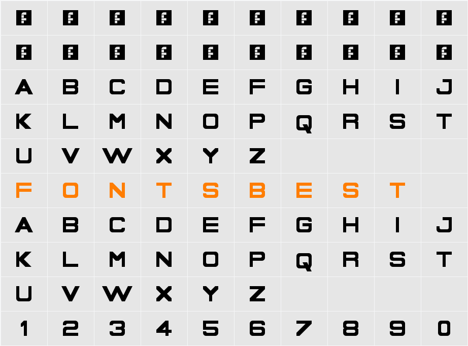 Serioucity Character Map