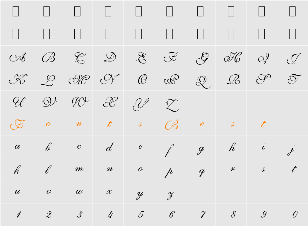 Script-S721-Three Character Map