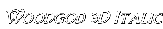 Woodgod 3D Italic